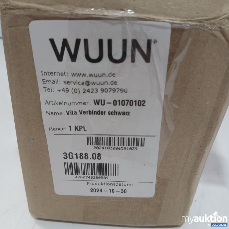 Artikel Nr. 524764 Artikel Nr. 524764: Wuun Vita Verbinder Schwarz WU01070102