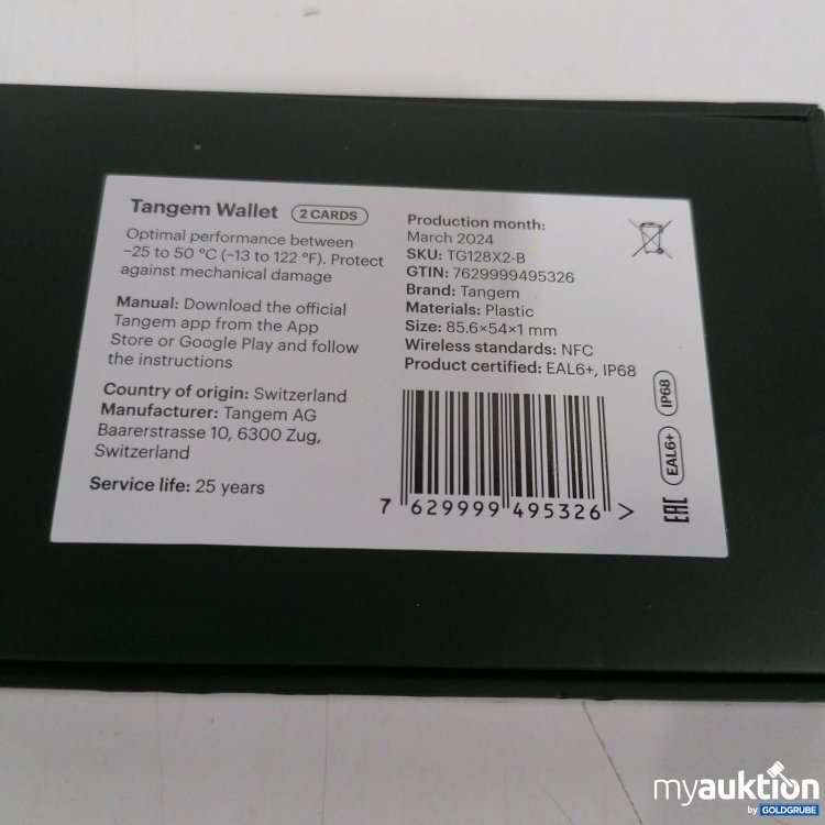 Artikel Nr. 859764 Artikel Nr. 859764: Tangem Wallet 2 Cards