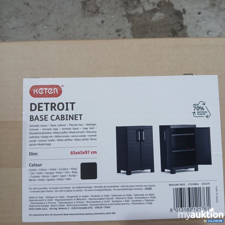 Artikel Nr. 872764 Artikel Nr. 872764: Keter Detroit Base Cabinet 64x45x97cm