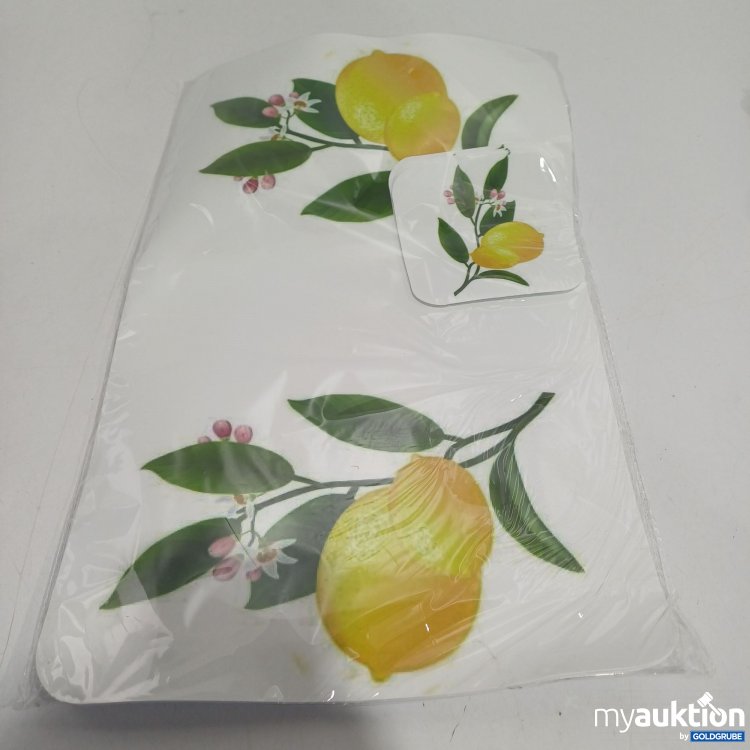 Artikel Nr. 894764: Platzsets und Untersetzer mit Zitronenmotiv 6Stk.