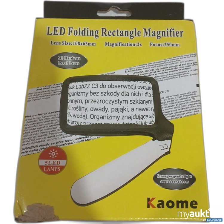 Artikel Nr. 919764: Kaome LED Folding Rectangle Magnifier