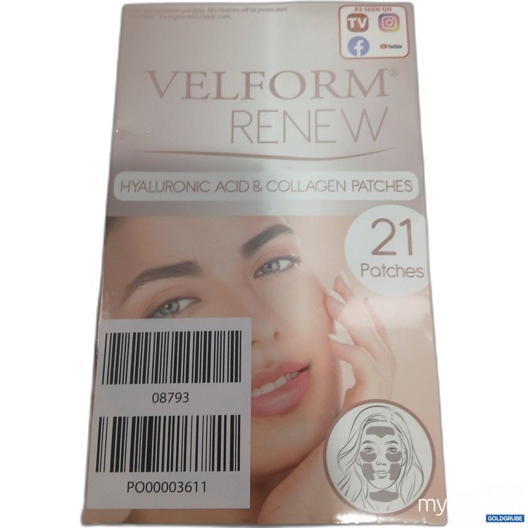 Artikel Nr. 959764: VELFORM RENEW Hyaluronsäure- und Kollagenpflaster für Augen Hals und Wangen 21 stk. 