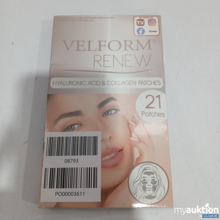 Artikel Nr. 959764: VELFORM RENEW Hyaluronsäure- und Kollagenpflaster für Augen Hals und Wangen 21 stk. 
