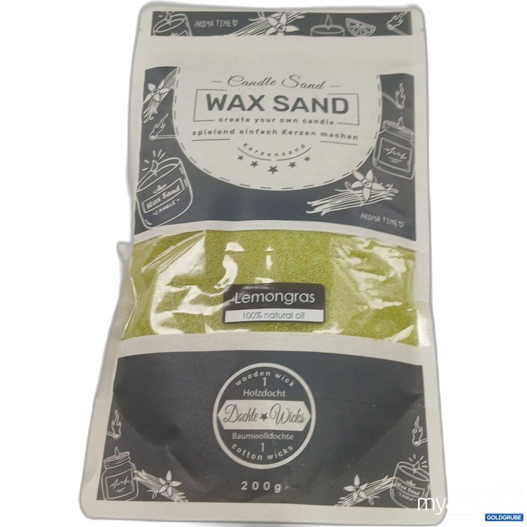 Artikel Nr. 970764: Candle Sand Wax Sand 200g Lemongras 