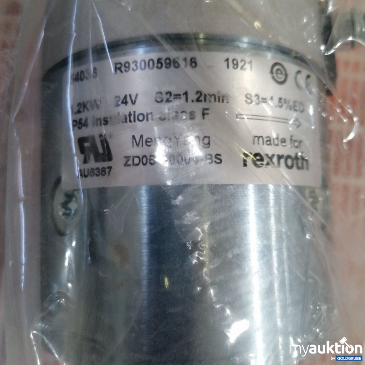 Artikel Nr. 380765 Artikel Nr. 380765: Rexroth Gleichstrommotorbohne Lüfterrad 24V-1200W C200ohne Relais Einschatdauer