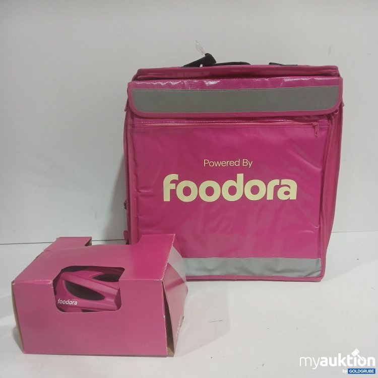 Artikel Nr. 468765 Artikel Nr. 468765: foodora Fahrradhelm und Lieferbox Set Pink