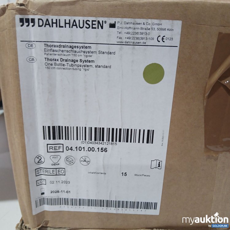 Artikel Nr. 518765: Dahlhausen Thoraxdrainagesystem Standard 15stk 