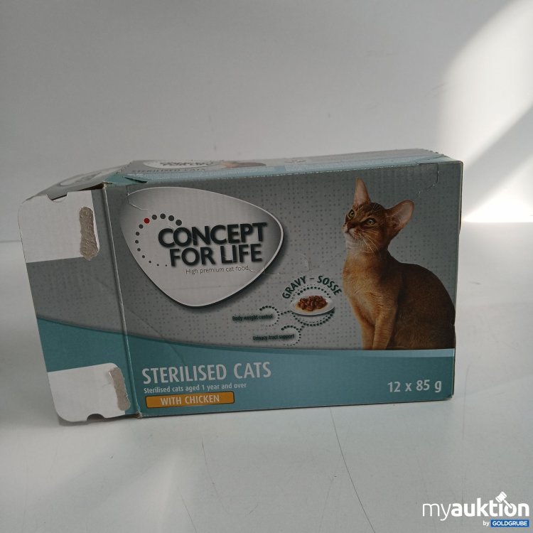 Artikel Nr. 804765 Artikel Nr. 804765: Concept for Life Sterilised cats with chicken 12x85g