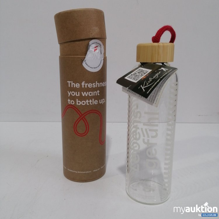 Artikel Nr. 855765 Artikel Nr. 855765: Kisslinger Austria Trinkflasche aus Glas "Lebensgefühl"