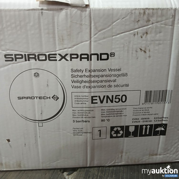 Artikel Nr. 441766: Spiroexpand Sicherheitspansionsgefäß EVN50 