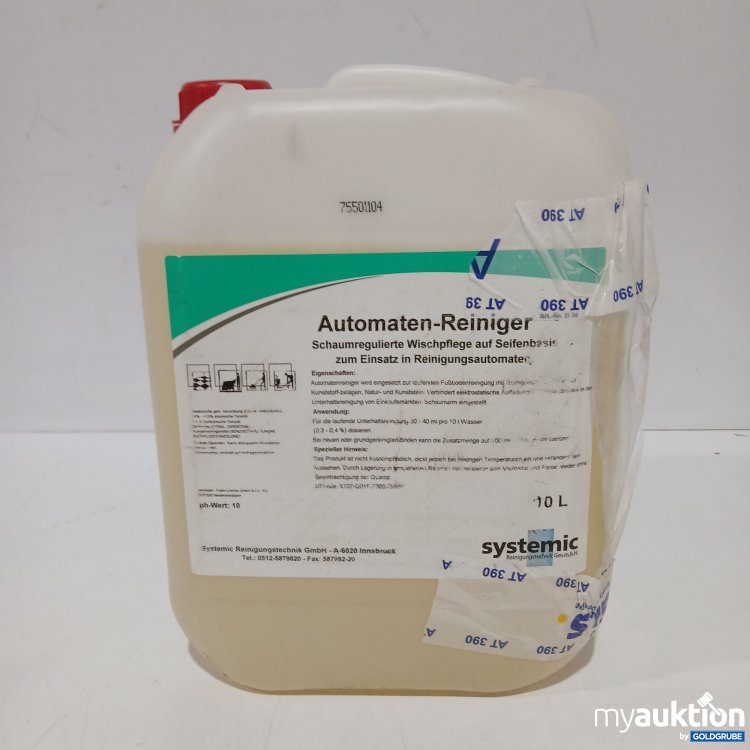 Artikel Nr. 523766: Systemic Automatenreiniger 10l 