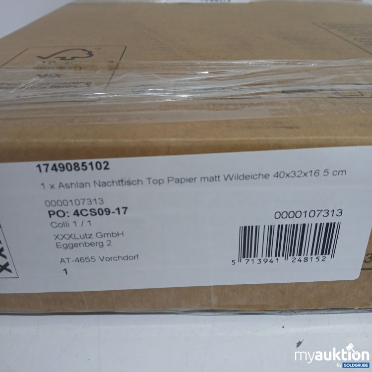 Artikel Nr. 872766 Artikel Nr. 872766: XxxLutz Ashlan Nachttisch Top Papier matt Wildeiche 40x32x16,5cm 4CS09-17