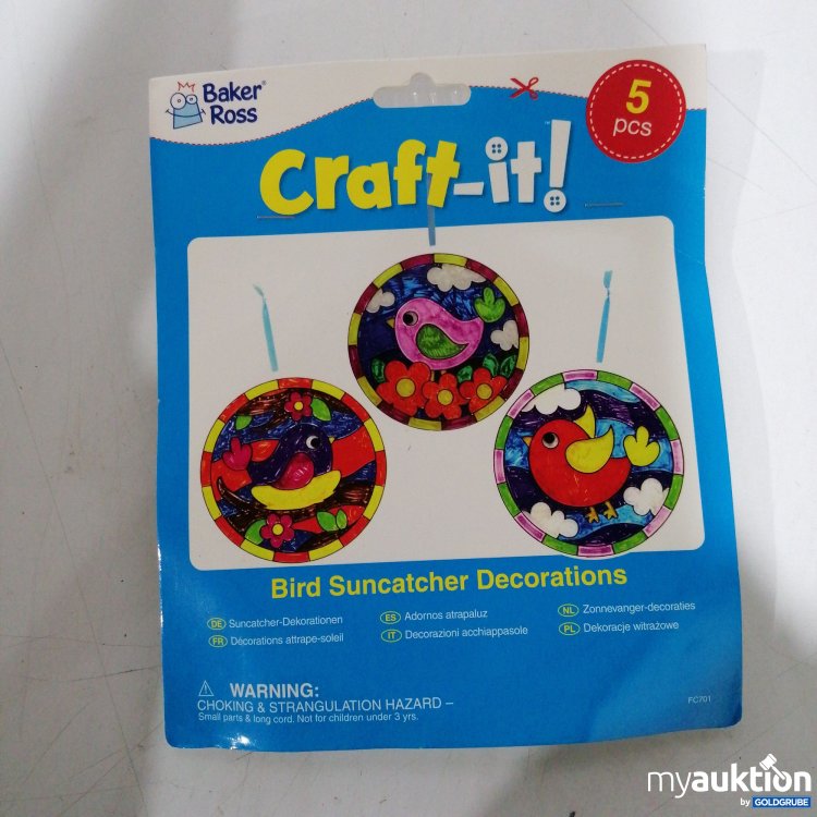 Artikel Nr. 88766 Artikel Nr. 88766: Craft-it! Bird Suncatcher Decorations 5Stk