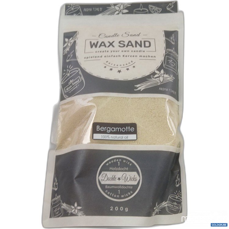 Artikel Nr. 970766: Candle Sand Wax Sand 200g Bergamotte 