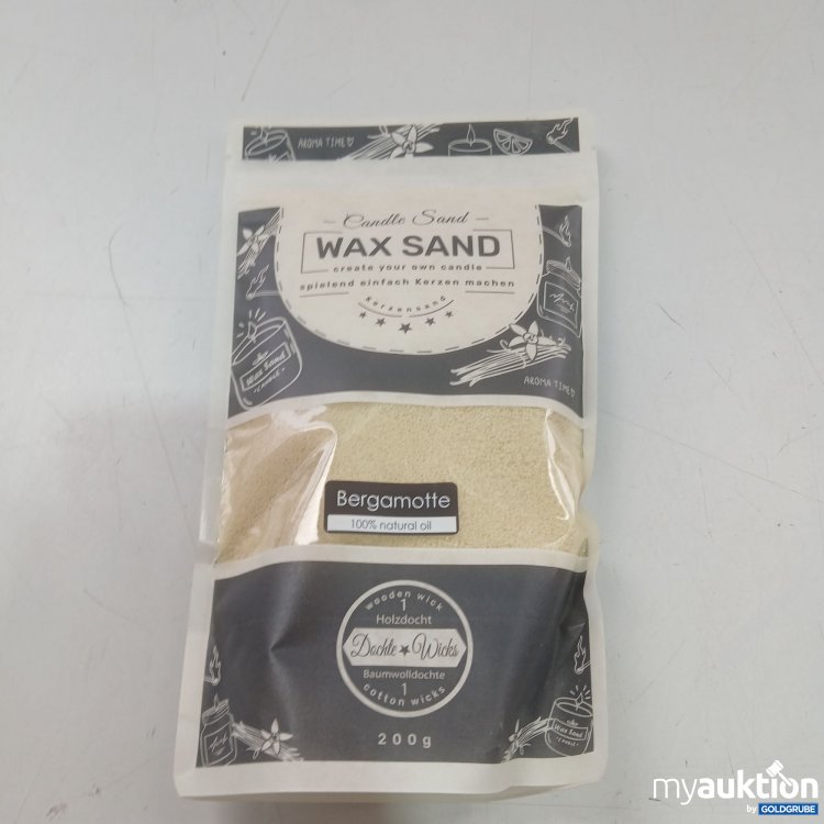 Artikel Nr. 970766: Candle Sand Wax Sand 200g Bergamotte 
