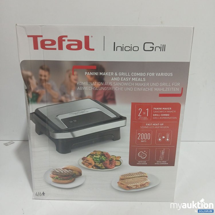 Artikel Nr. 986766 Artikel Nr. 986766: Tefal Inicio Grill Panini Maker & Grill Combo for Various and Easy meals