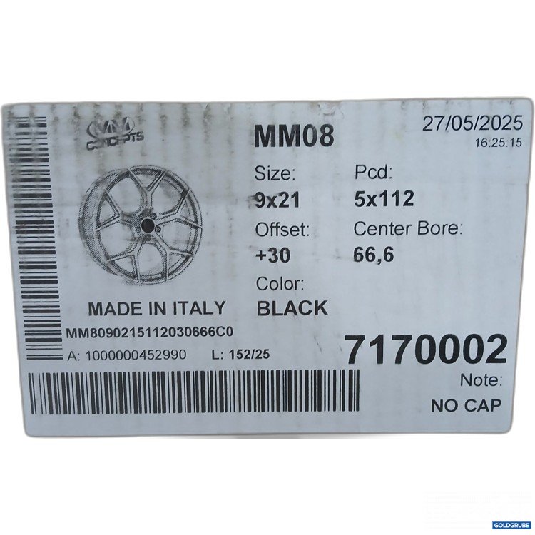 Artikel Nr. 441767: MM Sports Felge 9x21 5x112 +30 schwarz 