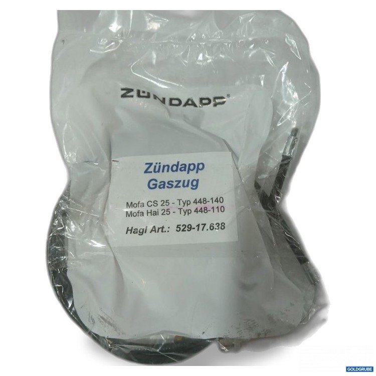 Artikel Nr. 443767 Artikel Nr. 443767: Zündapp Gaszug Mofa CS 25 Typ 448-140 / Hai 448-110