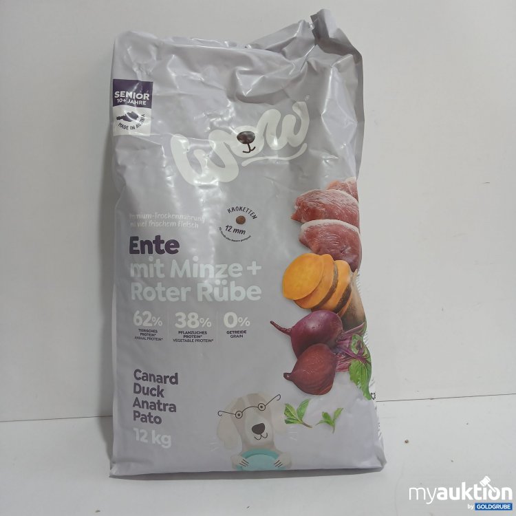 Artikel Nr. 854767: Wow Senior Hundefutter Ente mit Minze+Roter Rübe 12kg 