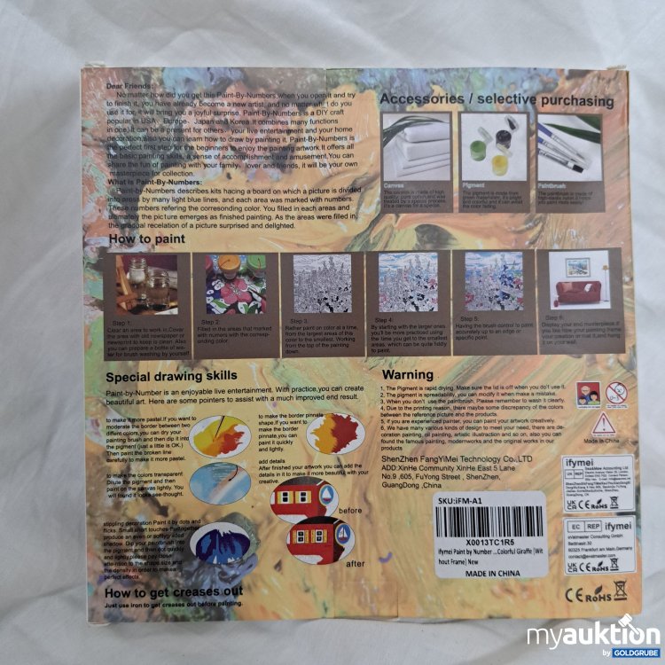 Artikel Nr. 815768: Ifymei Diy paint by numbers