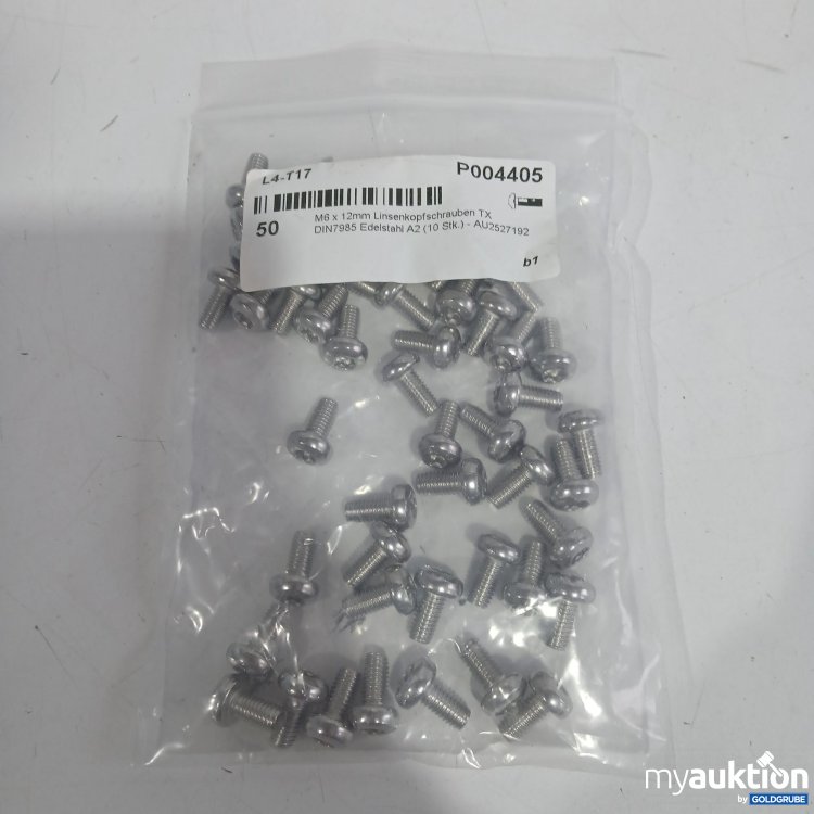 Artikel Nr. 867768 Artikel Nr. 867768: M6x12mm Linsenkopfschrauben TX DIN7985 A2 50Stk