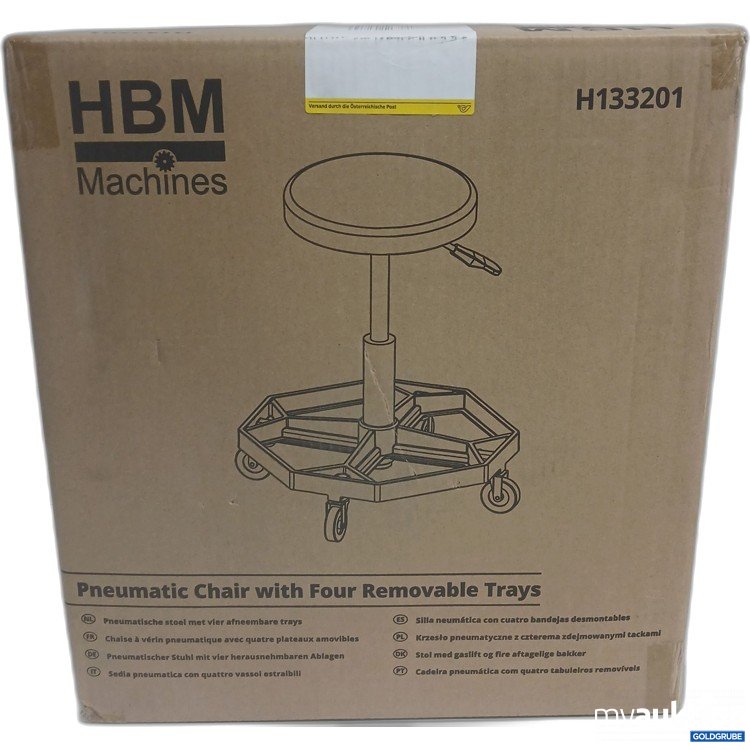 Artikel Nr. 969768: HBM Machines Pneumatic Chair with Four Removable Trays H133201 