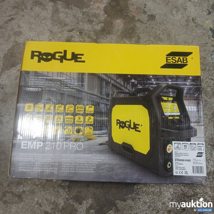 Artikel Nr. 468769 Artikel Nr. 468769: ESAB Rogue EMP 210 Pro Multiprocess System with TFT