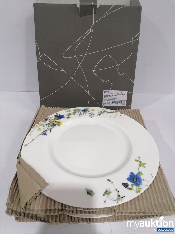 Artikel Nr. 832769: Rosenthal Brillance Fleurs the Alpes, Speiseteller 28 cm Fahne, 6 Stk. 