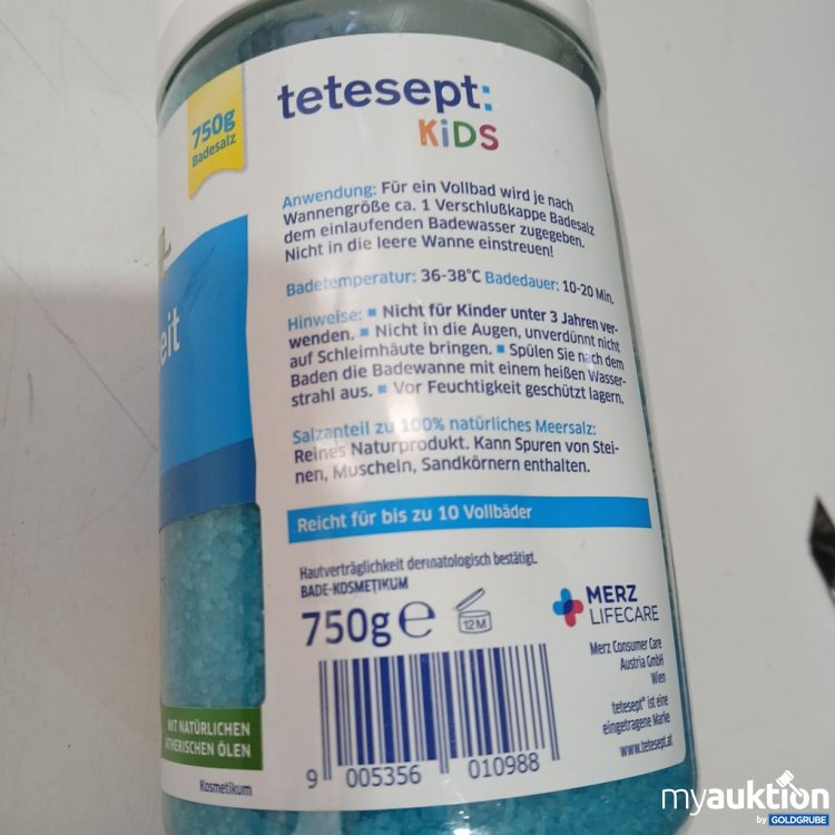 Artikel Nr. 918769: tetespt Kids Erkältungszeit Meersalz-Pflegebad
