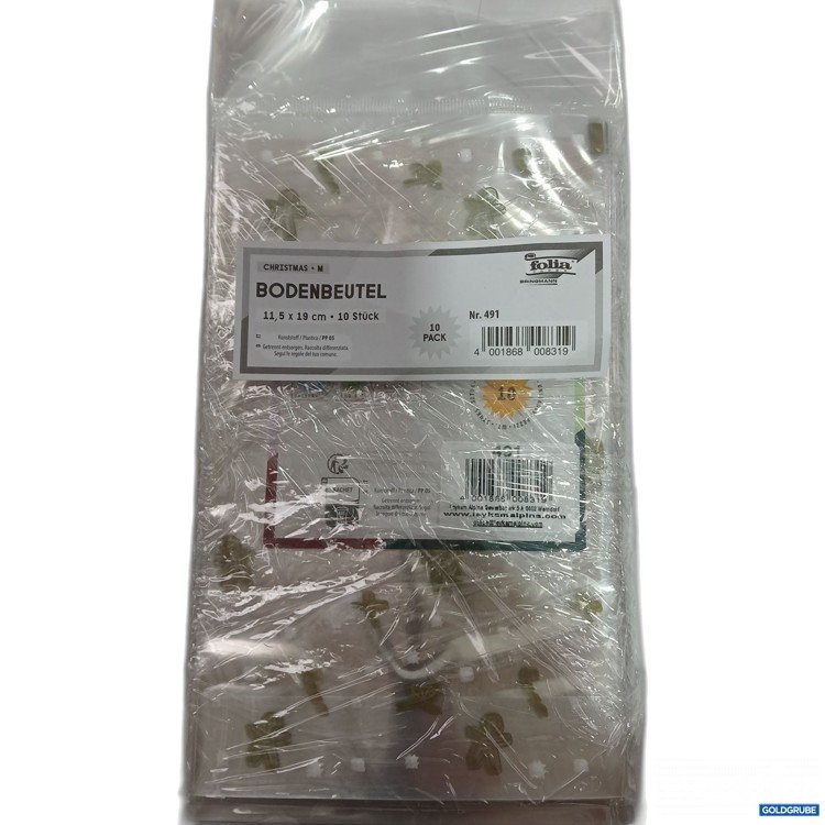 Artikel Nr. 954769: 10 x Folia Bodenbeutel Christmas 11,5x19cm 10 Stück Nr. 491