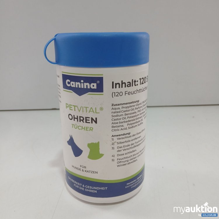 Artikel Nr. 971769: Canina Petvital Ohren Tücher 120stk 