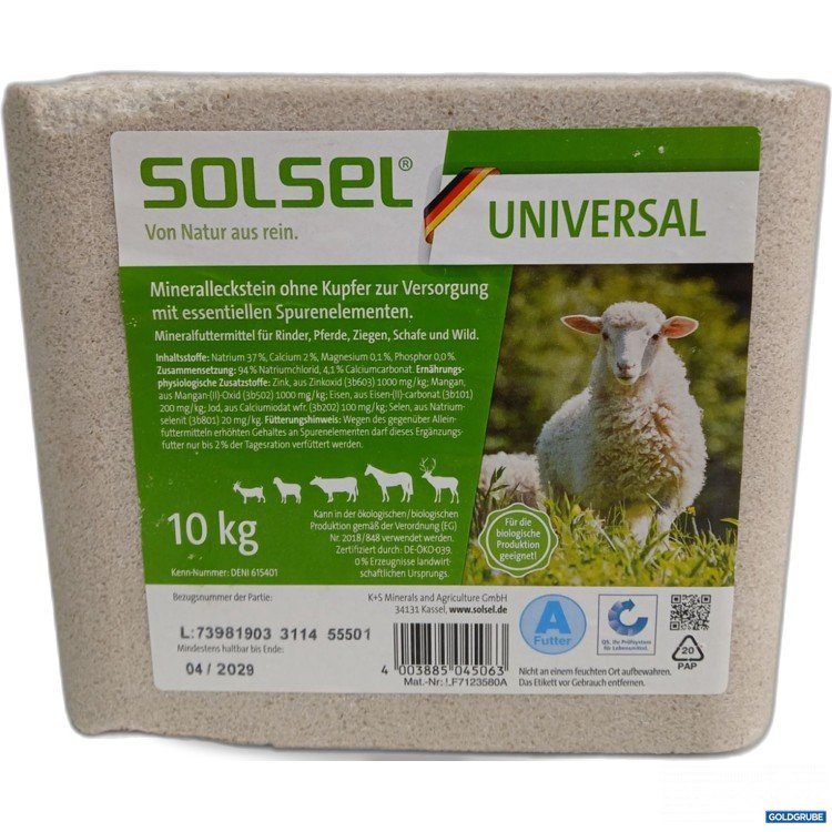 Artikel Nr. 990769 Artikel Nr. 990769: SOLSEL Mineralleckstein ohne Kupfer 10kg