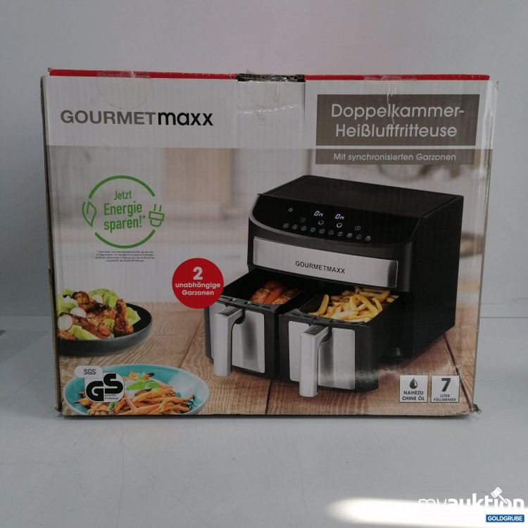 Artikel Nr. 399770 Artikel Nr. 399770: Gourmet Maxx Doppelkammer Heißluftfritteuse max. 2400 W