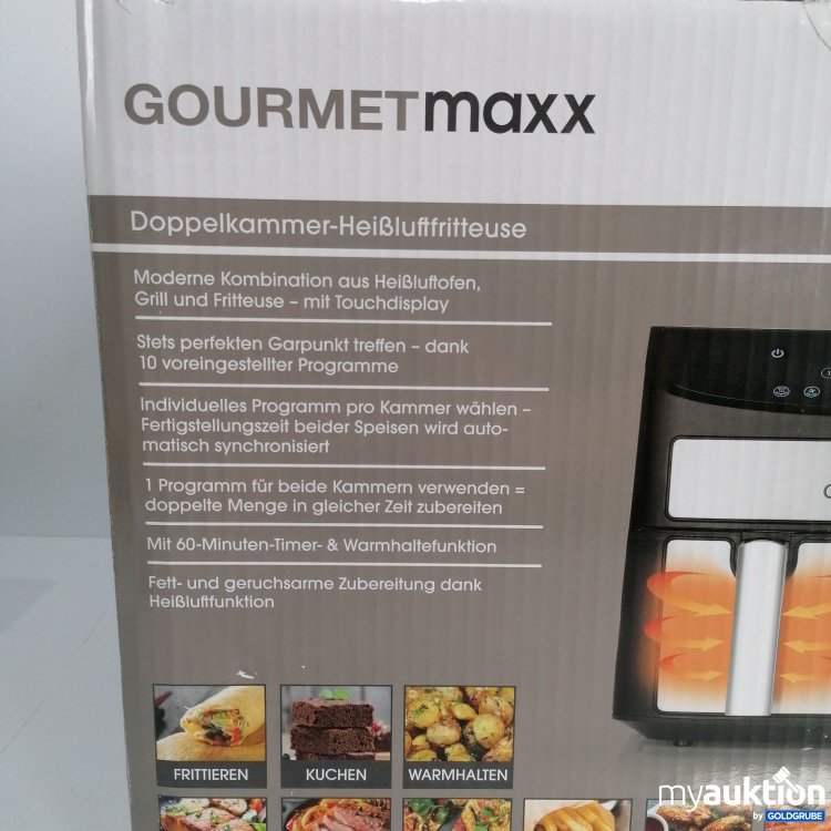 Artikel Nr. 399770 Artikel Nr. 399770: Gourmet Maxx Doppelkammer Heißluftfritteuse max. 2400 W