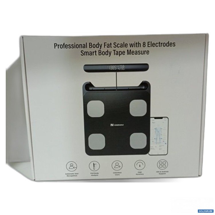 Artikel Nr. 469770 Artikel Nr. 469770: Professional Body Fat Scale mit 8 Elektroden und Smart Tape Measure