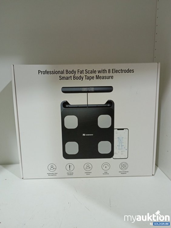 Artikel Nr. 469770 Artikel Nr. 469770: Professional Body Fat Scale mit 8 Elektroden und Smart Tape Measure