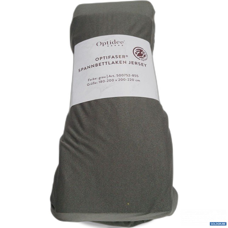 Artikel Nr. 967770: Optidee Spannbettlaken Jersey grau 180-200x200-220cm Art.Nr: 500752-855