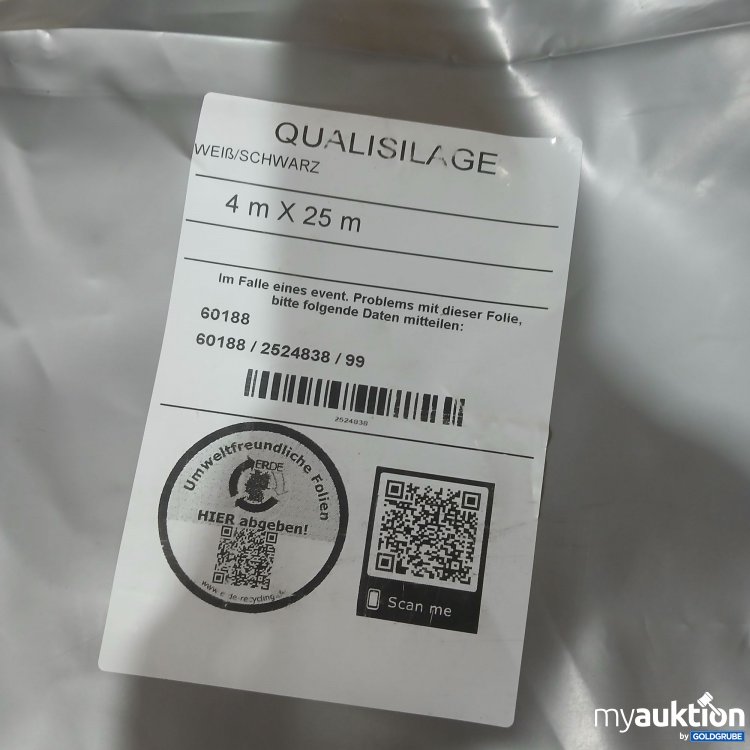 Artikel Nr. 986770 Artikel Nr. 986770: Qualsilage weiß/schwarz 4m x 25m