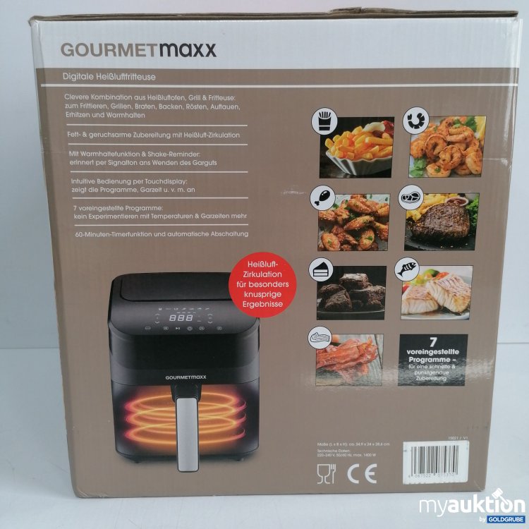 Artikel Nr. 399772 Artikel Nr. 399772: Gourmet Maxx Digitale Heißluftfritteuse 1400W