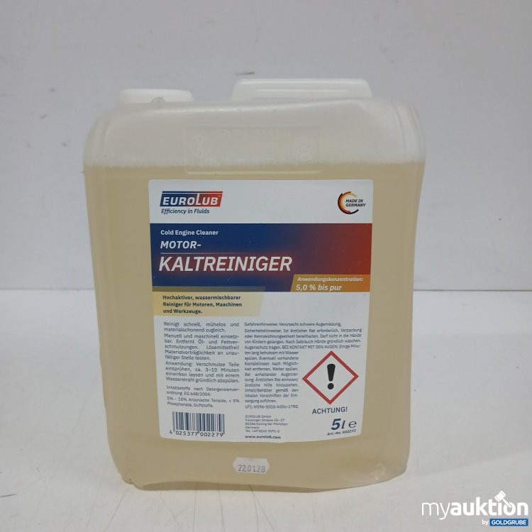 Artikel Nr. 467772 Artikel Nr. 467772: Eurolub Motor-Kaltreiniger 5 l