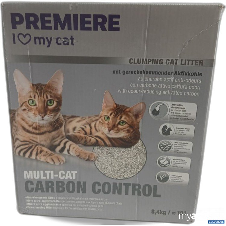 Artikel Nr. 973772: Premiere I love my cat Clumping Litter Multi-Cat Carbon Control 8.4 kg