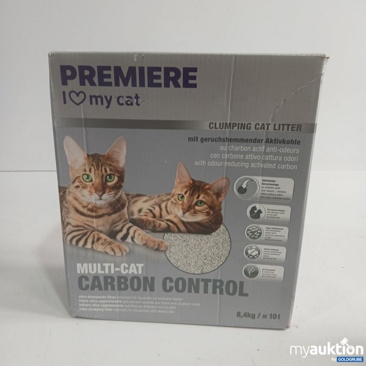 Artikel Nr. 973772: Premiere I love my cat Clumping Litter Multi-Cat Carbon Control 8.4 kg