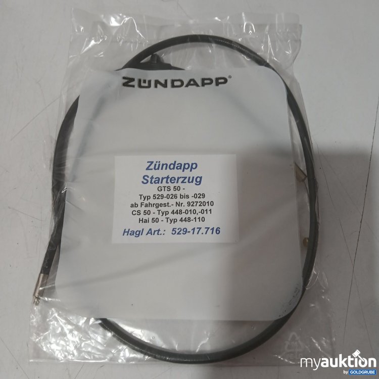 Artikel Nr. 443773 Artikel Nr. 443773: Zündapp Starterzug GTS 50 Typ 529-026 bis -029