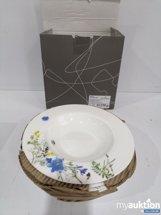 Artikel Nr. 832773: Rosenthal Brillance Fleurs the Alpes, Suppenteller 23 cm Fahne, 6Stk.