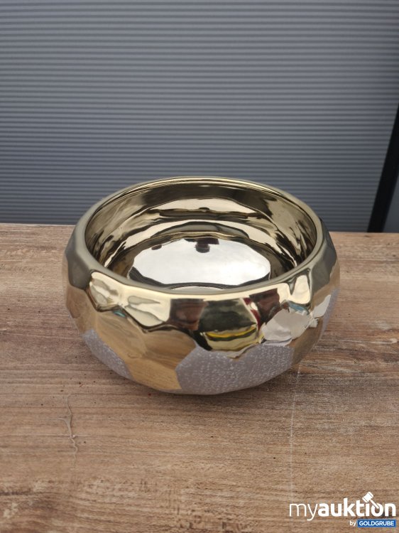 Artikel Nr. 934773: Goldene Schale mit Keramikelementen
