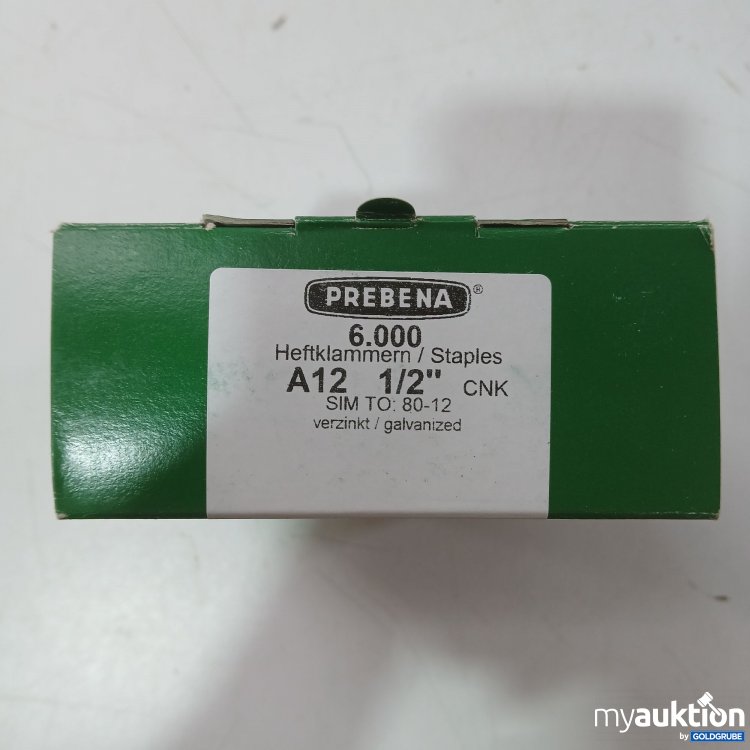 Artikel Nr. 976773 Artikel Nr. 976773: Prebena Heftklammern 6.000Stk, A12 1/2" Verzinkt, Art.No. 001555