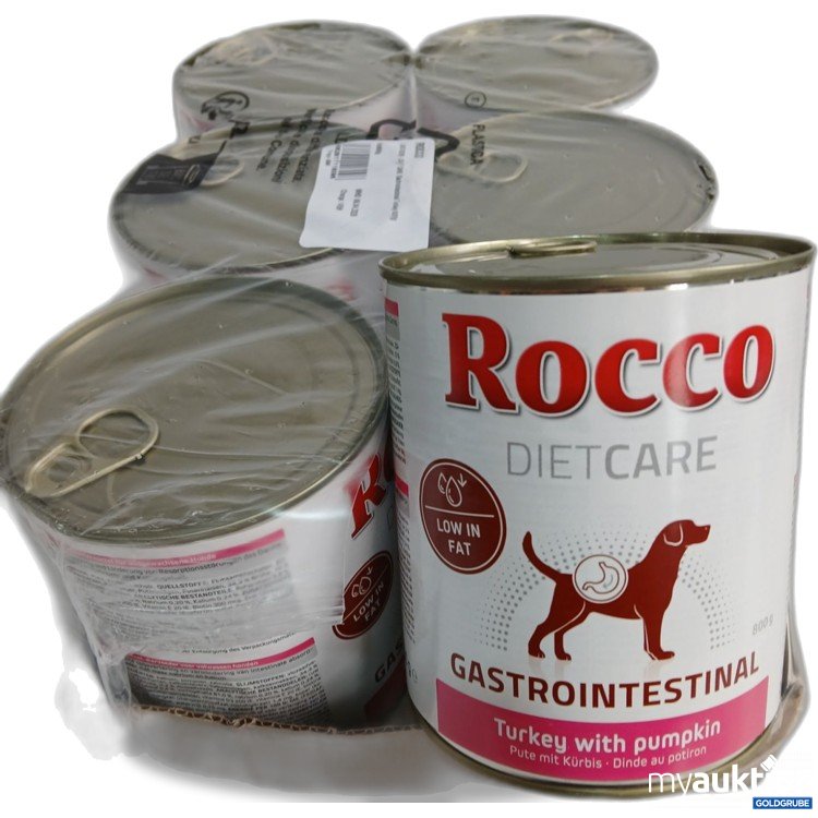 Artikel Nr. 990773: ROCCO DIETCARE Gastrointestinal Pute mit Kürbis 6x je 800g