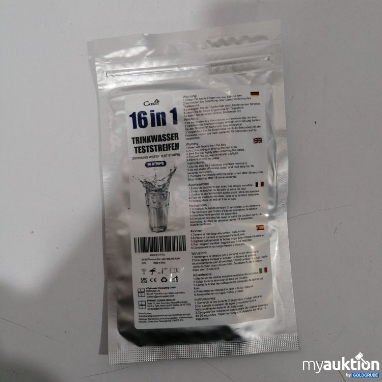 Artikel Nr. 898774: Cozii 16in1 Trinkwasser Teststreifen 30Stk