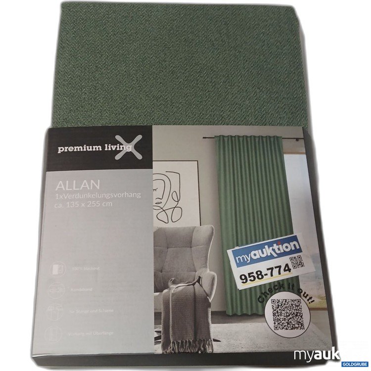 Artikel Nr. 958774: Premium Living Verdunklungsvorhang Allan ca 135×255cm