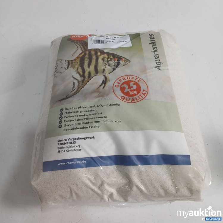 Artikel Nr. 973774: Rosis Aquarienkies 25 kg Körnung 0,1-0 9mm weiß